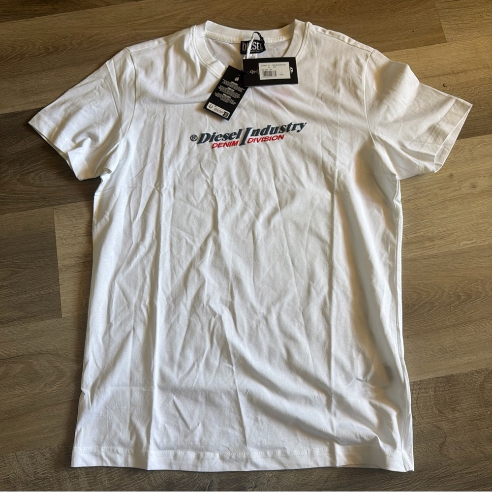Diesel Men’s White T-Shirt Large